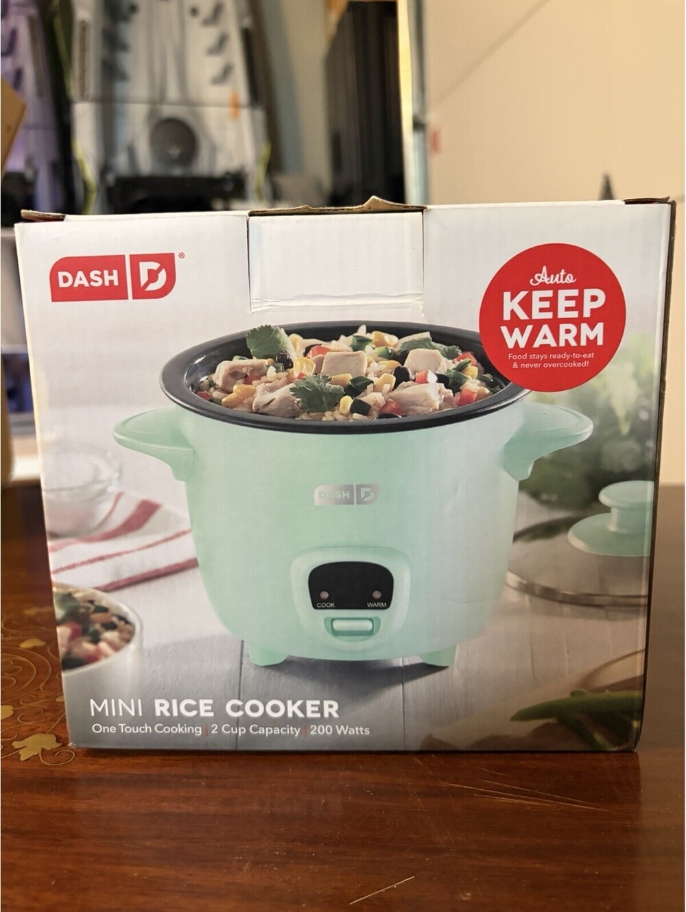 DASH Mini Rice Cooker Steamer with Removable Nonstick Pot, 2 cup capacity New